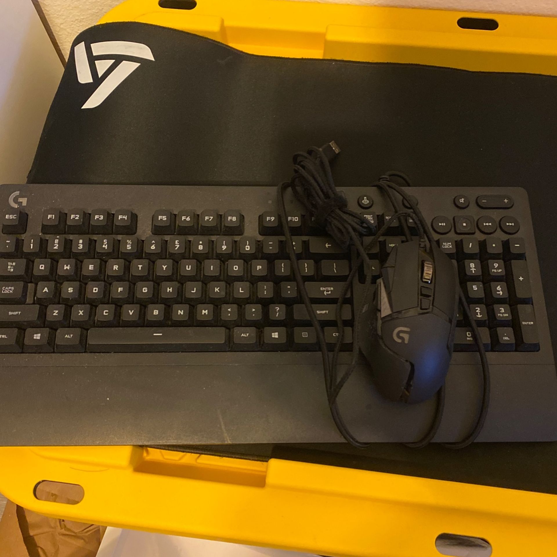 Logitech Mouse, Keyboard and Full Size Mousepad