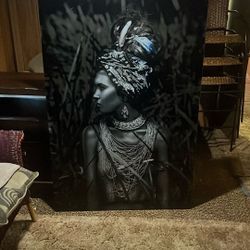 X-Large Glass Canvas Wall Art Jungle 