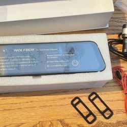 WOLFBOX G840S 4K Mirror Dash Cam Dual Front and Rear View Car Camera