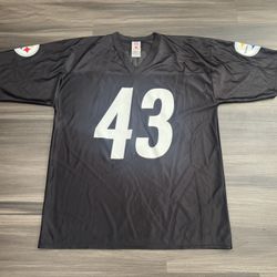 Vintage Pittsburgh Steelers Troy Polamalu #43 NFL Players Home Jersey Men’s L