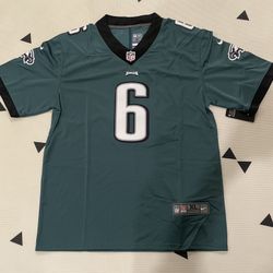 Men’s Philadelphia Eagles #6 DeVonta Smith Midnight Green Stitched Jersey, S to 3Xl , NWT