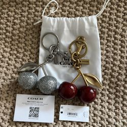 Coach Cherry Keychains Bundle 