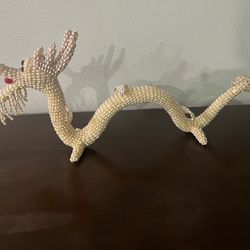 Large Freshwater Pearl Dragon Figurine