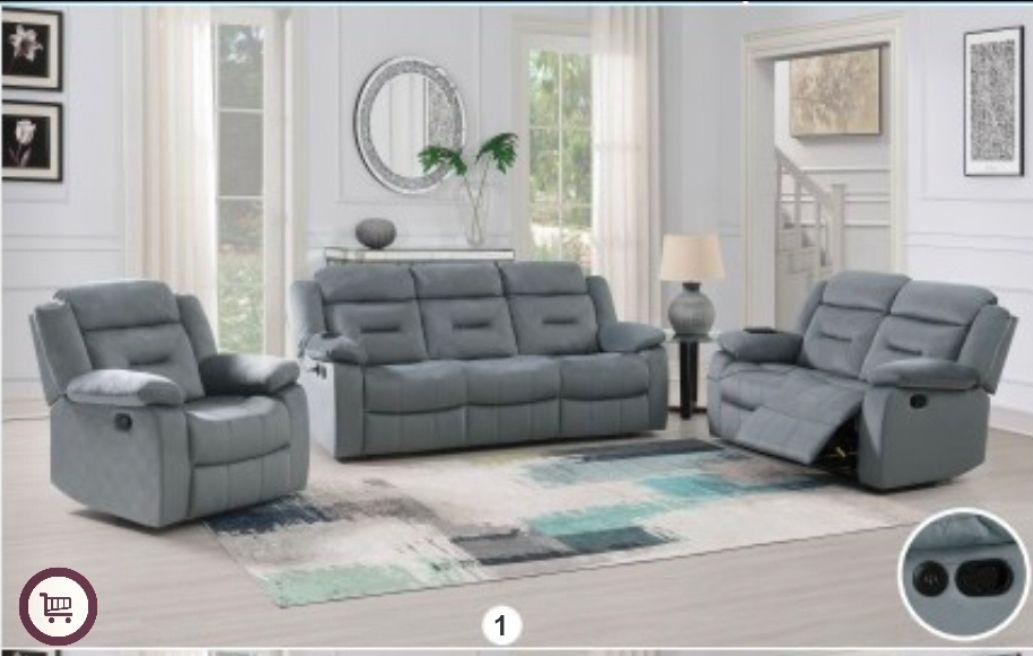 BRAND NEW 3PCS RECLINER SOFA SET $989