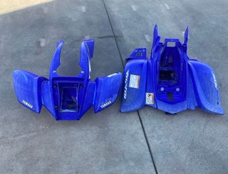 YAMAHA RAPTOR 50 ATV QUAD PLASTICS FRONT & REAR FENDERS