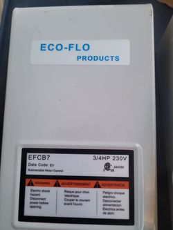 Control box 3/4hp 230 v