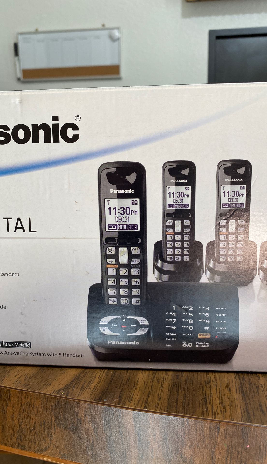 Three Panasonic cordless landline phones