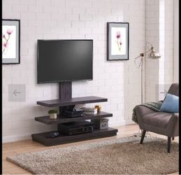 3-In-1 Insignia Dark Brown TV Stand