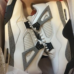 Jordan 4 White Cement
