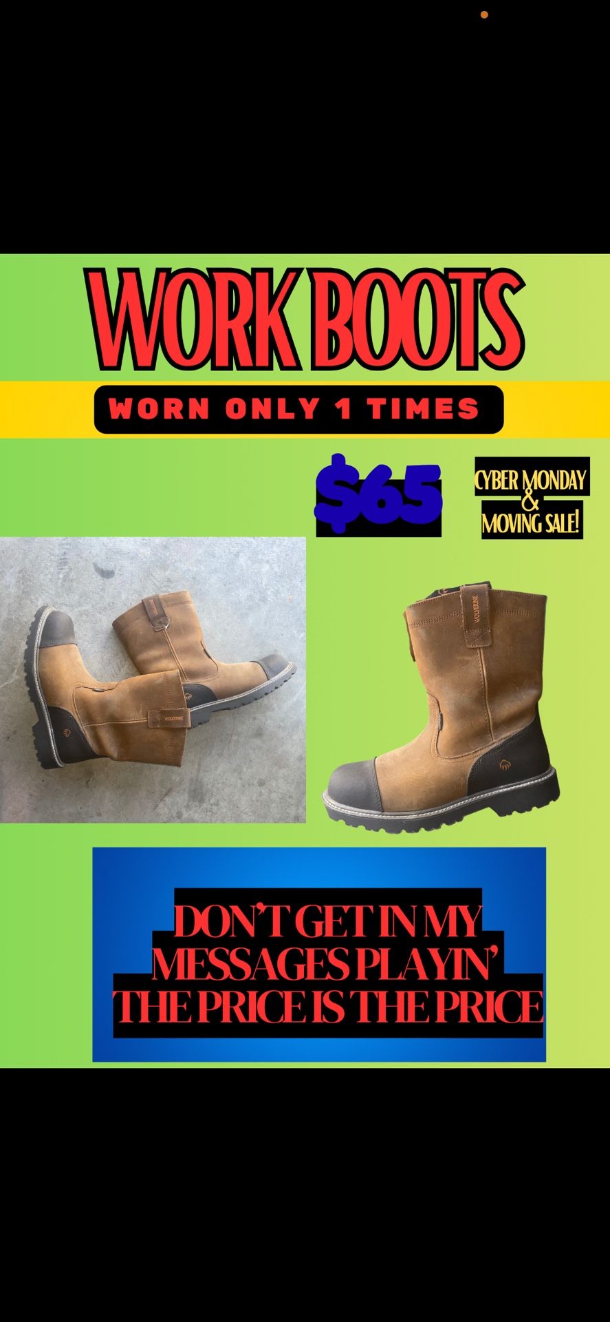 Work Boots ? Size 12