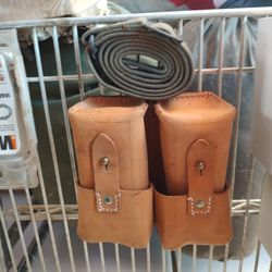 SKS Ammo Pouches+Strap. Dirty Copper 