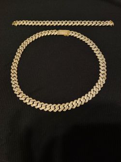 Cadena cubana de plata 925