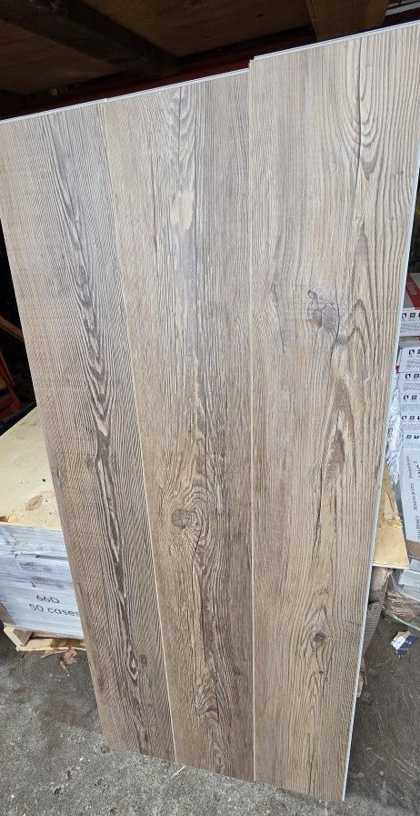 Luxury Vinyl Plank Flooring with padding
The color is Long Shore Pine by Cali Bamboo