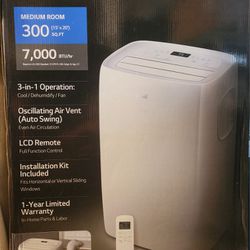 LG PORTABLE AIR CONDITIONER IN BOX