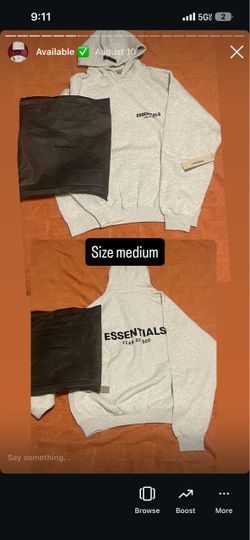 Essential hoodie white