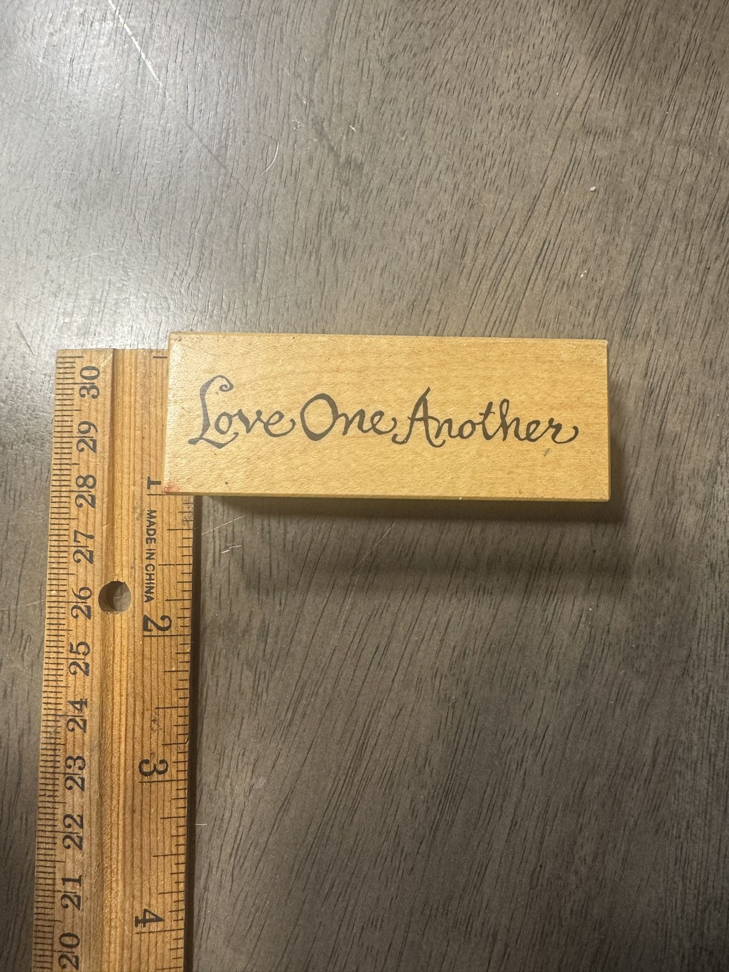 NEW rubber stamp - Love One Another