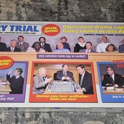 Jury Trial The Sensational Court Room Battle Board Game (1996) Brand New Sealed!