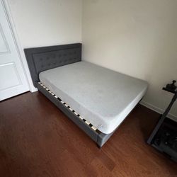 Queen Size Bed Frame – No Mattress, Already Disassembled