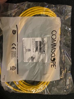 New CommScope Cat5e UTP Patch Cable 25ft Yellow