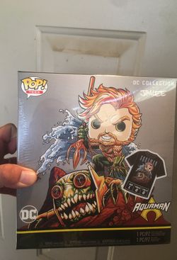 Funko Pop DC aquaman Jim Lee t-shirt size large ONLY