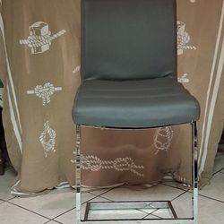 5 Leather bar height chair