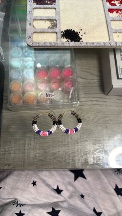 Wrapped hoop earrings