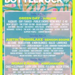 2 Botttle Rock Napa valley 3 Day GA wristband