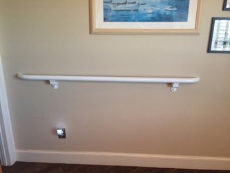 Like new White 6’ wall bar rail handicap rehab grab bar