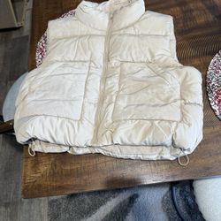 New Khaki Puffer Vests