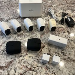 Arlo V1 Camera System – 5 Cameras + Extras - $100 (Excellent Condition)