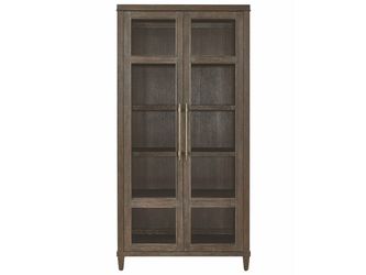 Montclair Cocoa Glass Doors Cabinet