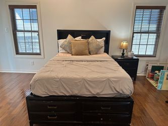 Full Size Bed with Night Stand