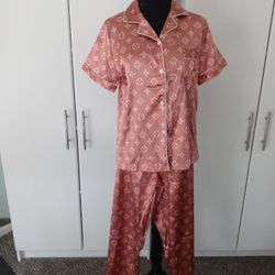Pink Pajamas Pjs Set Women Accessories Sleep Wear 
