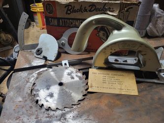 Vintage Black And Decker Saw Attachment 