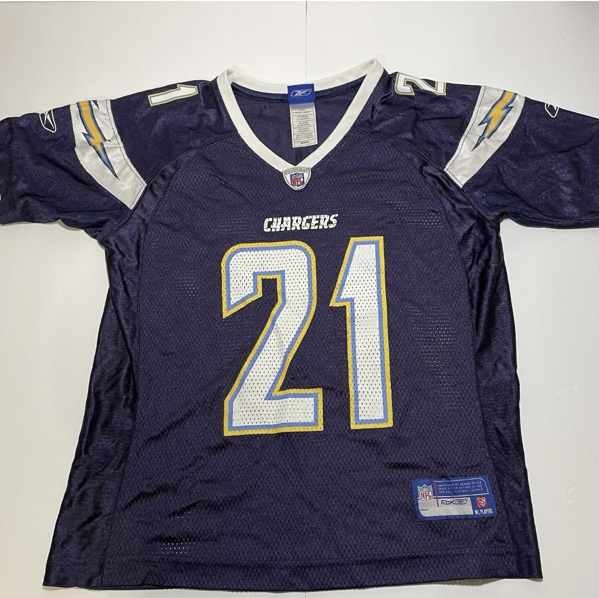 Chargers Tomlinson Youth Size Medium (NFL) Navy Blue Jersey
