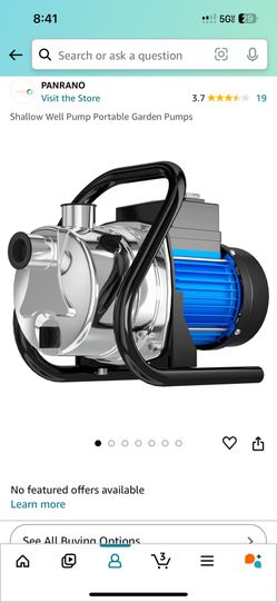 Water Transfer Pump Electric