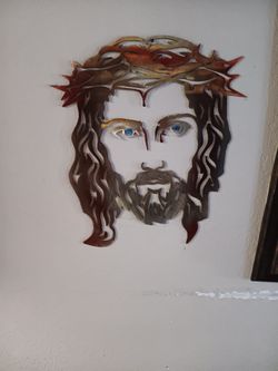 Jesus metal wall art