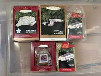 Star Trek Christmas Ornament Lot 