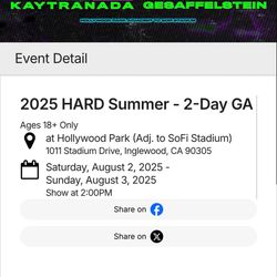 2-day Hard Summer Pass 