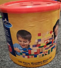 Imaginarium 100 Piece Wooden Block Set