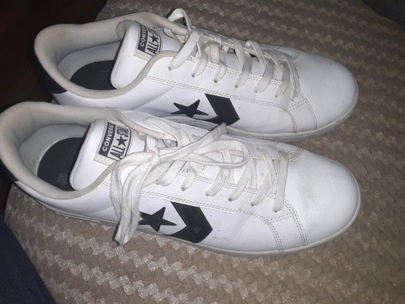 White Converse Size 12 Mens