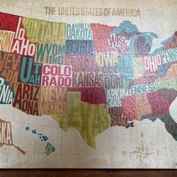 Retro Canvas Style Map