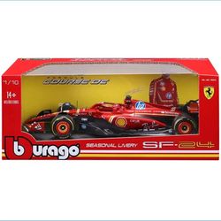 NEW Bburago Formula Racing Ferrari SF-24 Charles Leclerc #16 Seasonal Livery 2024 1/ 18