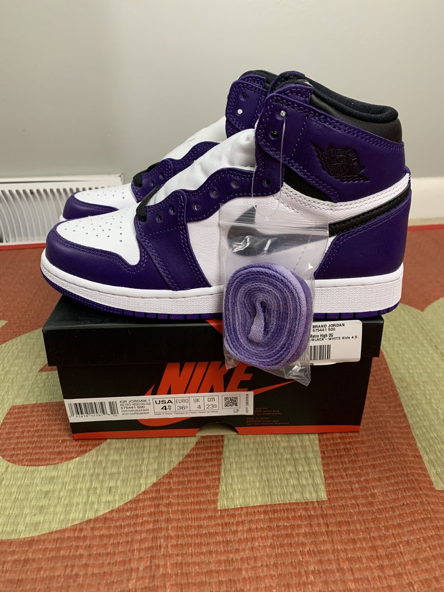 Air Jordan Nike Rihanna Purple Black And White Jordan 4s Celebrity