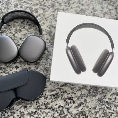 Space Gray For Apple Airpods Max Over-Ear Bluetooth Headsets Wireless Headphones
