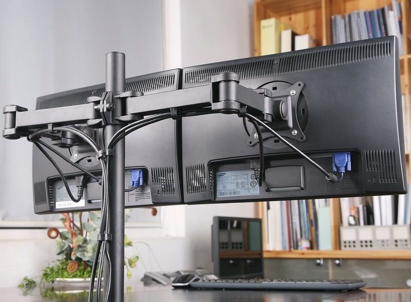 Dual Monitor Desk Stand
