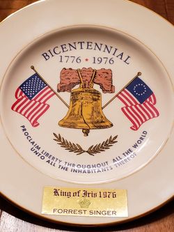 Bicentennial plate 1776-1976