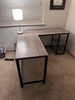 L shape desk