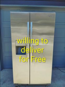 Whirlpool Stainless Steel refrigerator 25 cu ft