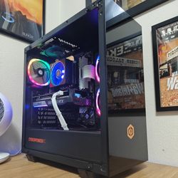 Custom Gaming Computer PC Desktop AMD Ryzen 3600, Nvidia 3060 Ti, 32GB DDR4, ASUS, Corsair, RGB, Xbox, PS5, Fortnite, White